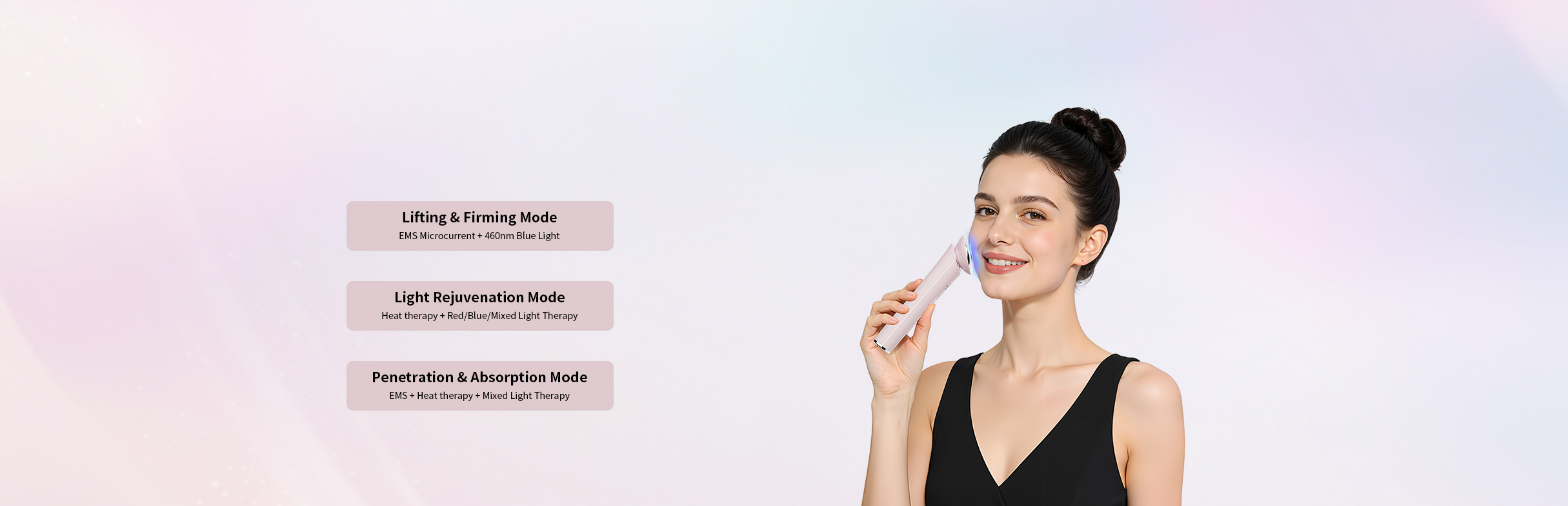 BI46_3-in-1 Multifunctional Home Facial Beauty Device