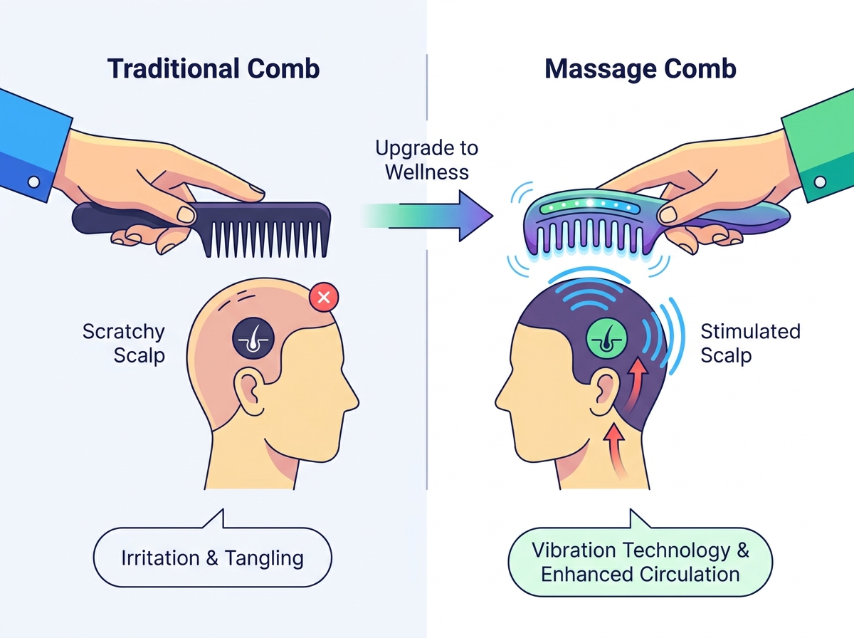 Massage Comb Application